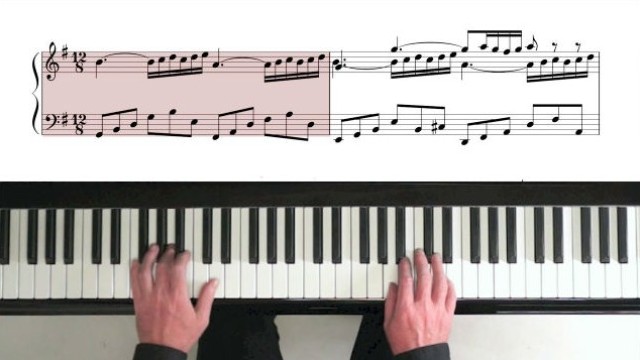 【钢琴】曲谱教学演奏 巴赫 哥德堡变奏曲4丨