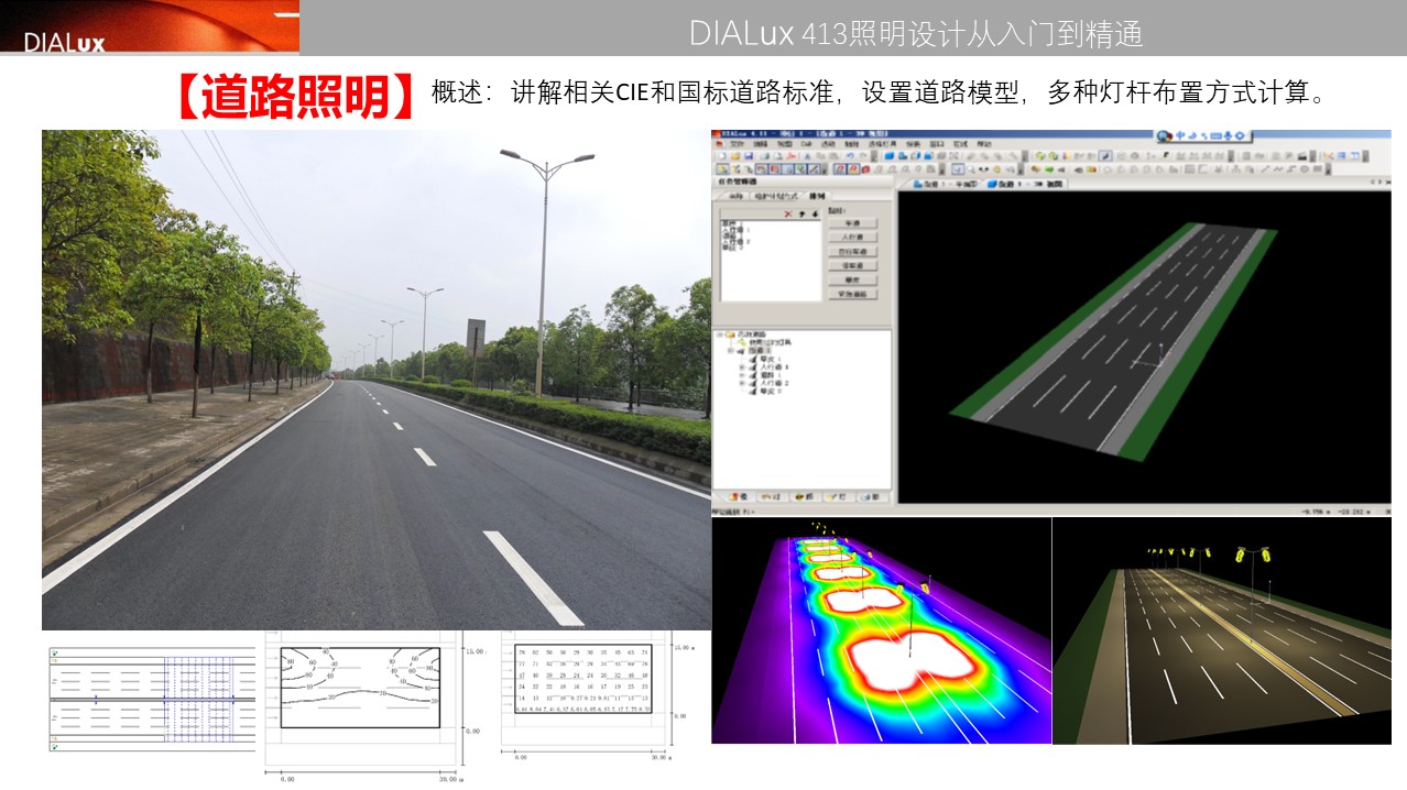 dialux オファー 道路 照明